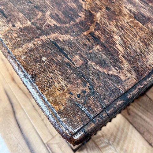 17TH CENTURY OAK BOX CHAIR - ADDITIONAL PHOTO 14