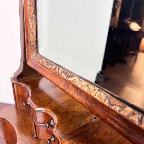 18TH CENTURY WALNUT TOILET MIRROR - ADDITIONAL PHOTO 5