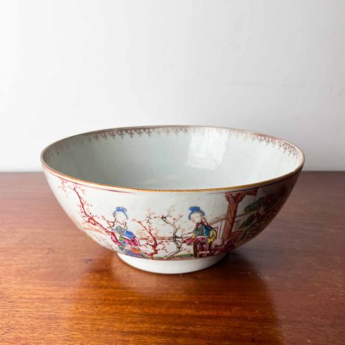 C18TH CHINESE PORCELAIN FAMILLE ROSE PUNCH BOWL - ADDITIONAL PHOTO 10