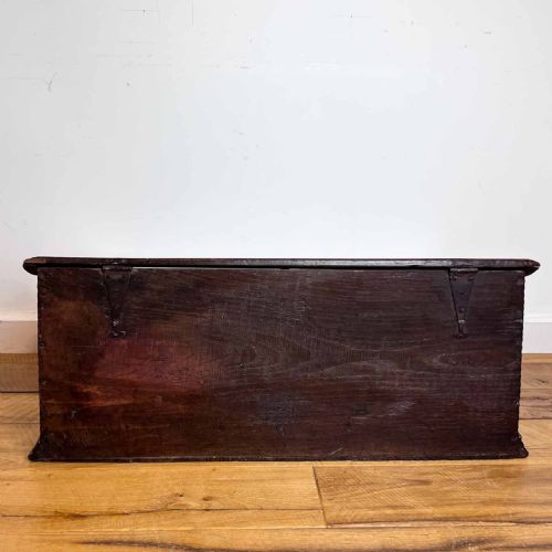 18TH CENTURY CARVED OAK DESK BOX WITH HOLLY AND BOG OAK INLAY - ADDITIONAL PHOTO 16