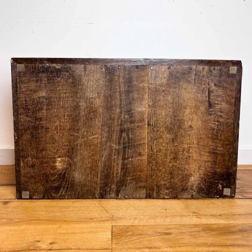 18TH CENTURY CARVED OAK DESK BOX WITH HOLLY AND BOG OAK INLAY - ADDITIONAL PHOTO 17
