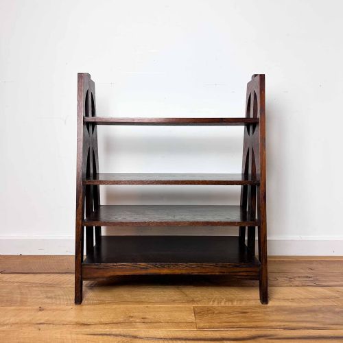 ARTS AND CRAFTS OAK BOOK CASE OR SHELVES - ADDITIONAL PHOTO 4