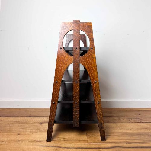 ARTS AND CRAFTS OAK BOOK CASE OR SHELVES - ADDITIONAL PHOTO 6