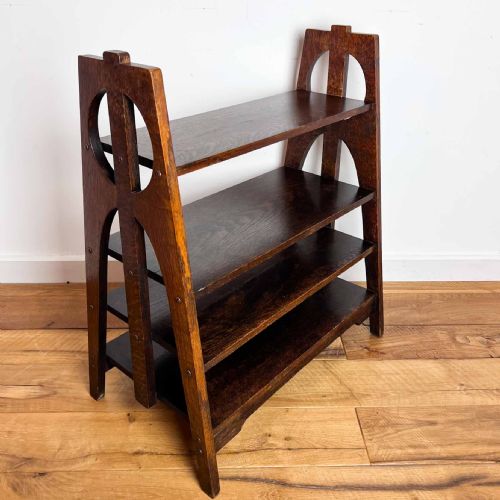 ARTS AND CRAFTS OAK BOOK CASE OR SHELVES - ADDITIONAL PHOTO 8
