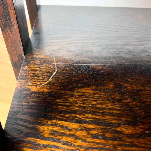 ARTS AND CRAFTS OAK BOOK CASE OR SHELVES - ADDITIONAL PHOTO 12