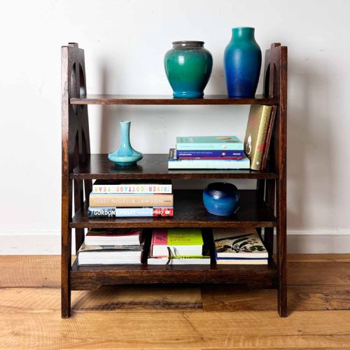 ARTS AND CRAFTS OAK BOOK CASE OR SHELVES - ADDITIONAL PHOTO 15