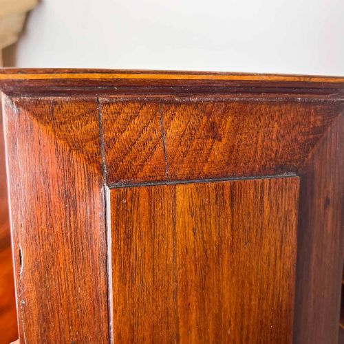 GEORGIAN MAHOGANY INLAID CANDLE BOX - ADDITIONAL PHOTO 8