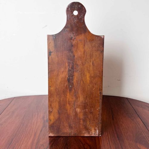 GEORGIAN MAHOGANY INLAID CANDLE BOX - ADDITIONAL PHOTO 11