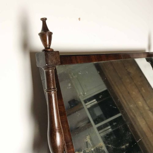 GEORGIAN MAHOGANY DRESSING MIRROR WITH EBONY INLAY - ADDITIONAL PHOTO 11