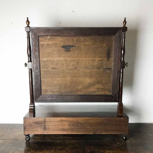 GEORGIAN MAHOGANY DRESSING MIRROR WITH EBONY INLAY - ADDITIONAL PHOTO 14