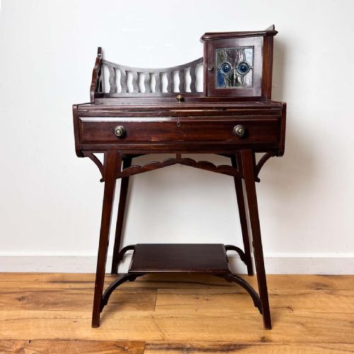 MAHOGANY ARTS AND CRAFTS WRITING DESK - ADDITIONAL PHOTO 1