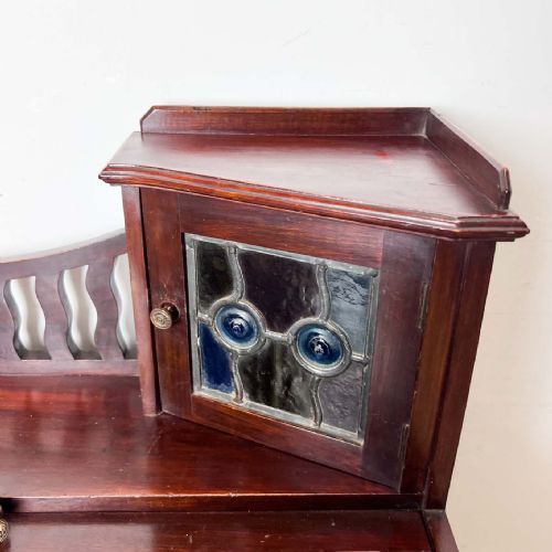 MAHOGANY ARTS AND CRAFTS WRITING DESK - ADDITIONAL PHOTO 9