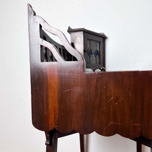 MAHOGANY ARTS AND CRAFTS WRITING DESK - ADDITIONAL PHOTO 16