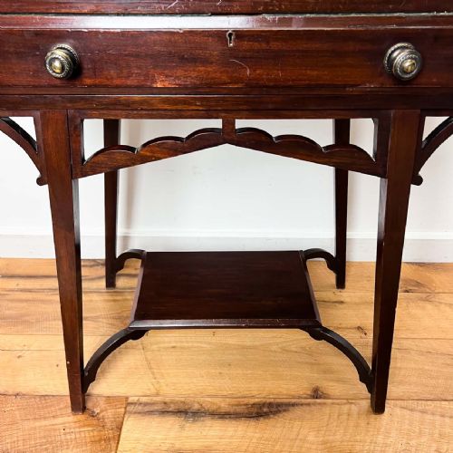 MAHOGANY ARTS AND CRAFTS WRITING DESK - ADDITIONAL PHOTO 19