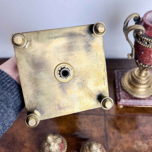 A PAIR OF FRENCH ROUGE MARBLE AND GILT BRONZE CASSOLETTES - ADDITIONAL PHOTO 19