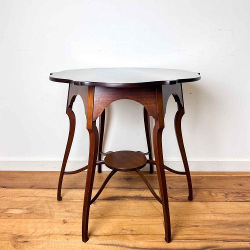 MORRIS AND CO STYLE MAHOGANY OCCASIONAL TABLE - ADDITIONAL PHOTO 2