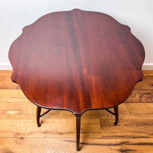 MORRIS AND CO STYLE MAHOGANY OCCASIONAL TABLE - ADDITIONAL PHOTO 5