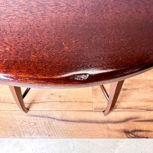 MORRIS AND CO STYLE MAHOGANY OCCASIONAL TABLE - ADDITIONAL PHOTO 7