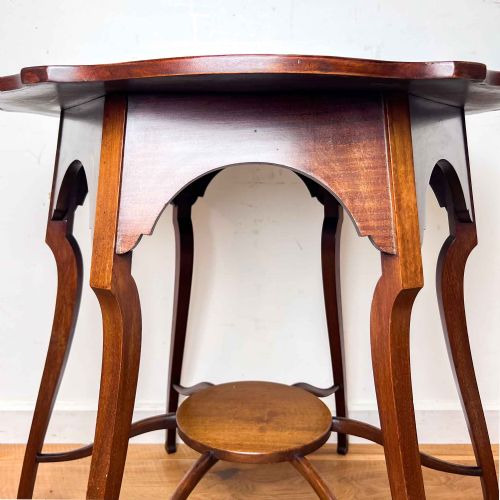 MORRIS AND CO STYLE MAHOGANY OCCASIONAL TABLE - ADDITIONAL PHOTO 12