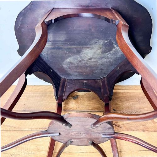 MORRIS AND CO STYLE MAHOGANY OCCASIONAL TABLE - ADDITIONAL PHOTO 13