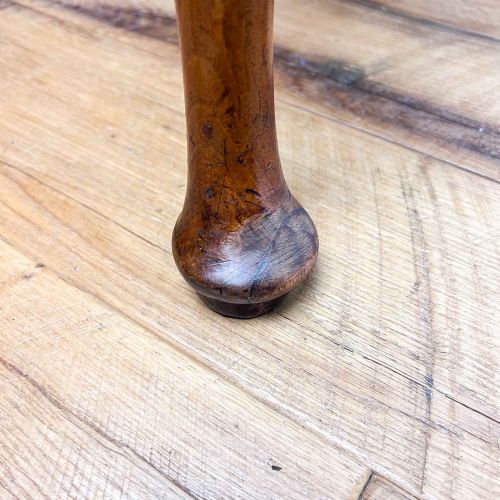 GEORGIAN FRUITWOOD AND OAK LOWBOY WITH CARVED CABRIOLE LEGS - ADDITIONAL PHOTO 7