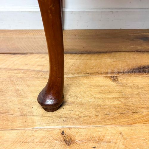 GEORGIAN FRUITWOOD AND OAK LOWBOY WITH CARVED CABRIOLE LEGS - ADDITIONAL PHOTO 13