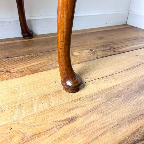 GEORGIAN FRUITWOOD AND OAK LOWBOY WITH CARVED CABRIOLE LEGS - ADDITIONAL PHOTO 14