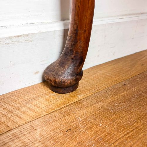GEORGIAN FRUITWOOD AND OAK LOWBOY WITH CARVED CABRIOLE LEGS - ADDITIONAL PHOTO 16