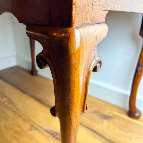 GEORGIAN FRUITWOOD AND OAK LOWBOY WITH CARVED CABRIOLE LEGS - ADDITIONAL PHOTO 18