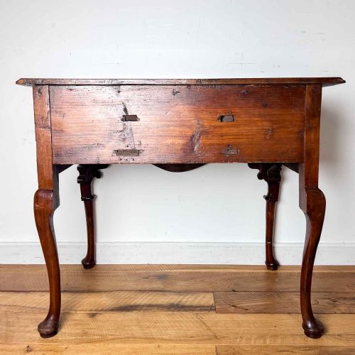 GEORGIAN FRUITWOOD AND OAK LOWBOY WITH CARVED CABRIOLE LEGS - ADDITIONAL PHOTO 20