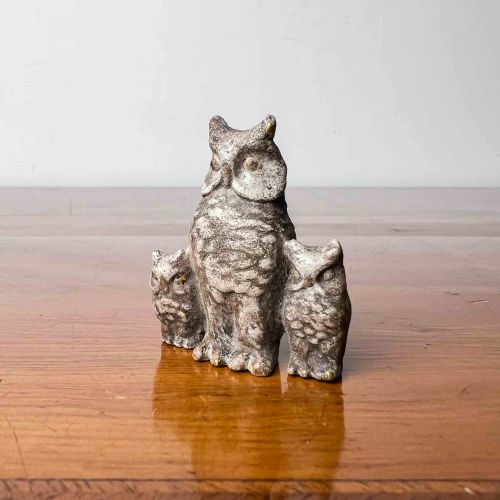 AUSTRIAN COLD PAINTED BRONZE OWL WITH OWLETS - ADDITIONAL PHOTO 1