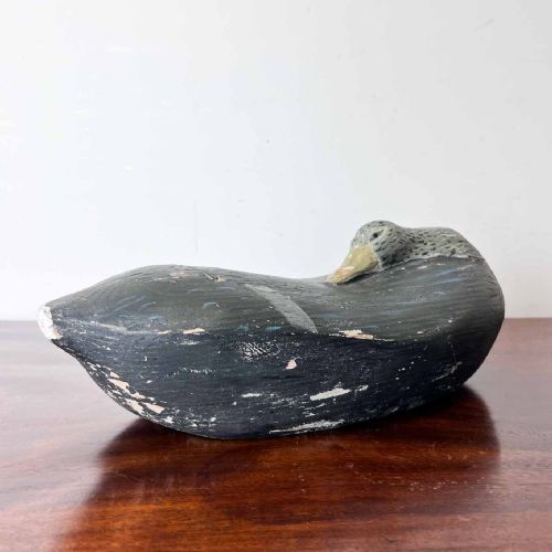 FOLK ART CARVED DECOY GOOSE - ADDITIONAL PHOTO 2