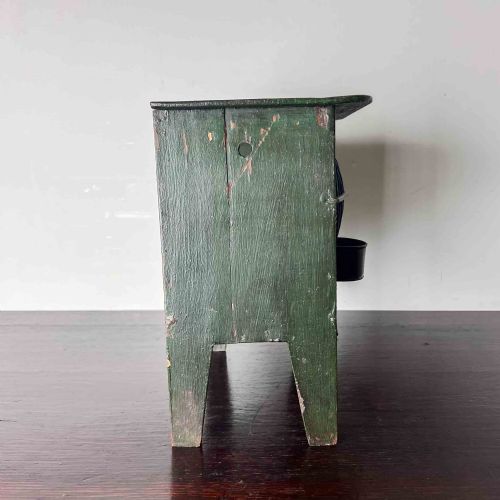ANTIQUE PAINTED WOODEN BIRD CAGE - ADDITIONAL PHOTO 8