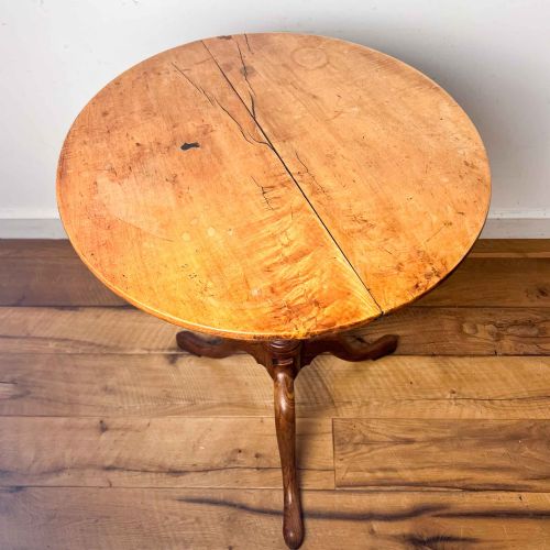 ANTIQUE SYCAMORE AND ASH TRIPOD TABLE - ADDITIONAL PHOTO 2