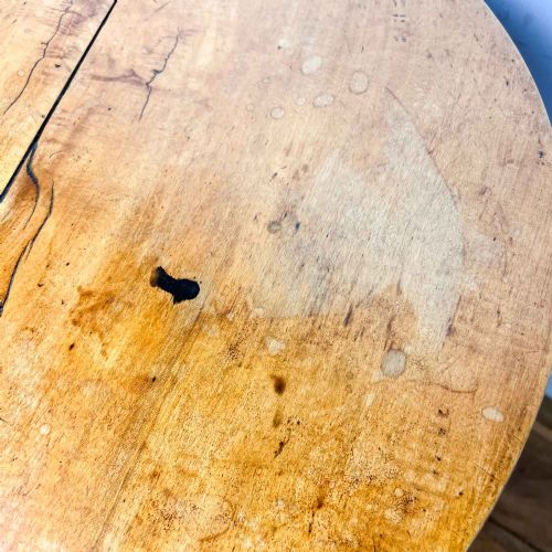 ANTIQUE SYCAMORE AND ASH TRIPOD TABLE - ADDITIONAL PHOTO 11