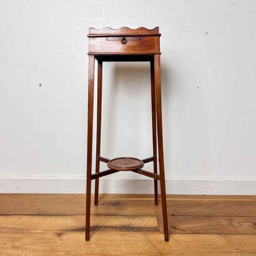 ANTIQUE MAHOGANY KETTLE STAND - ADDITIONAL PHOTO 2