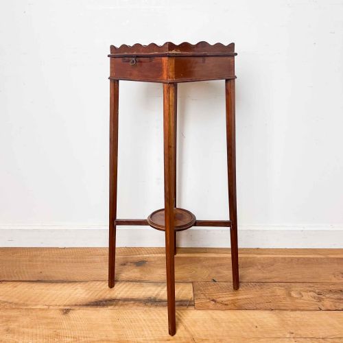 ANTIQUE MAHOGANY KETTLE STAND - ADDITIONAL PHOTO 4