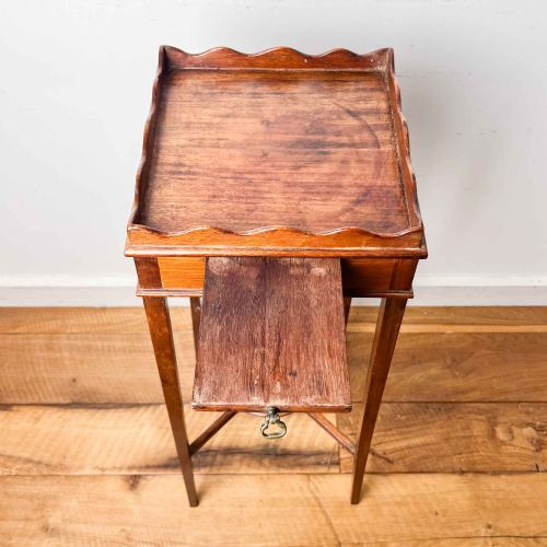 ANTIQUE MAHOGANY KETTLE STAND - ADDITIONAL PHOTO 5