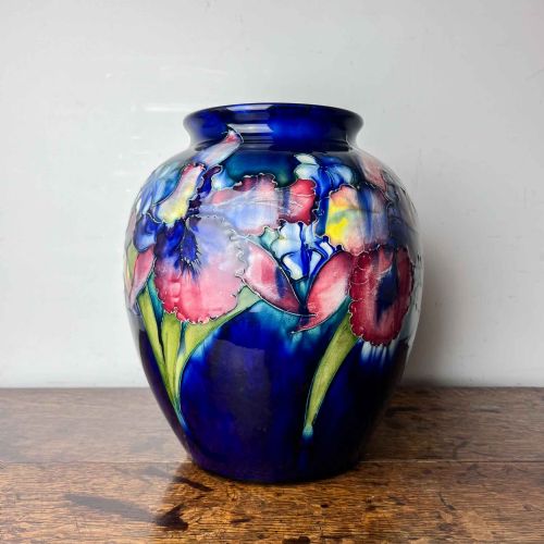 MOORCROFT POTTERY LARGE ORCHID VASE - ADDITIONAL PHOTO 2