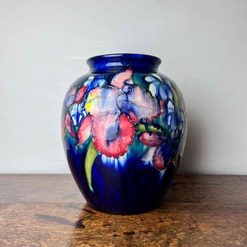 MOORCROFT POTTERY LARGE ORCHID VASE - ADDITIONAL PHOTO 3