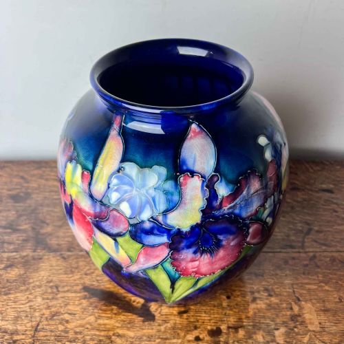 MOORCROFT POTTERY LARGE ORCHID VASE - ADDITIONAL PHOTO 7