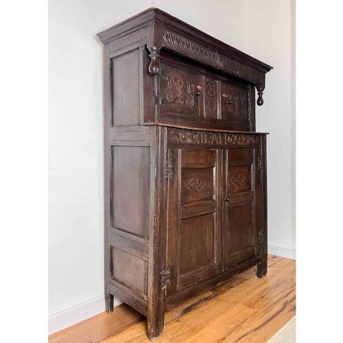 17TH CENTURY OAK DUODARN CUPBOARD - ADDITIONAL PHOTO 1