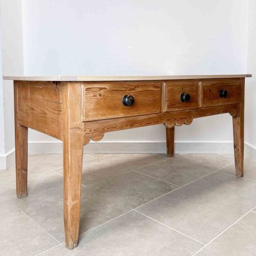 ANTIQUE PINE WELSH DAIRY TABLE - ADDITIONAL PHOTO 6