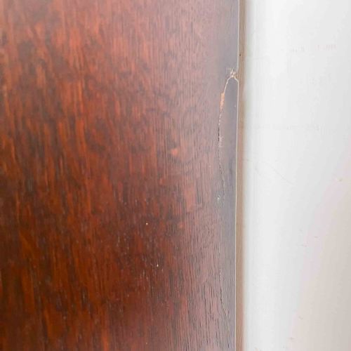 LARGE GEORGIAN TWO PART OAK CHEST OF DRAWERS - ADDITIONAL PHOTO 4