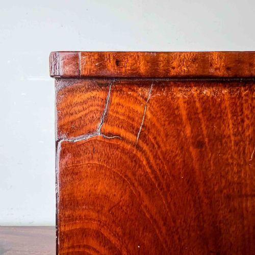 ANTIQUE MAHOGANY MINIATURE CHEST OF DRAWERS - ADDITIONAL PHOTO 6