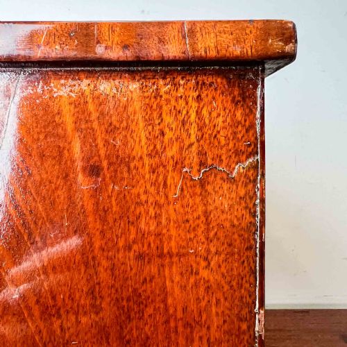 ANTIQUE MAHOGANY MINIATURE CHEST OF DRAWERS - ADDITIONAL PHOTO 7