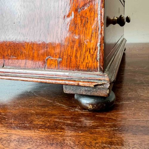 ANTIQUE MAHOGANY MINIATURE CHEST OF DRAWERS - ADDITIONAL PHOTO 8