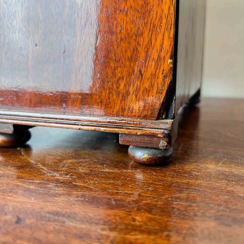 ANTIQUE MAHOGANY MINIATURE CHEST OF DRAWERS - ADDITIONAL PHOTO 12