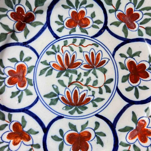 ANTIQUE POLYCHROME DELFT PLATE - ADDITIONAL PHOTO 4