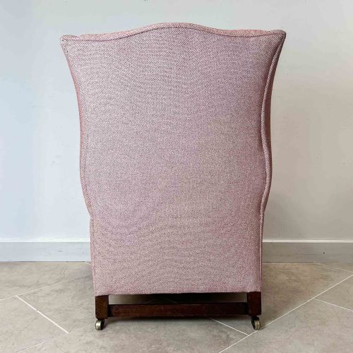 ANTIQUE WINGBACK PINK ARMCHAIR - ADDITIONAL PHOTO 6
